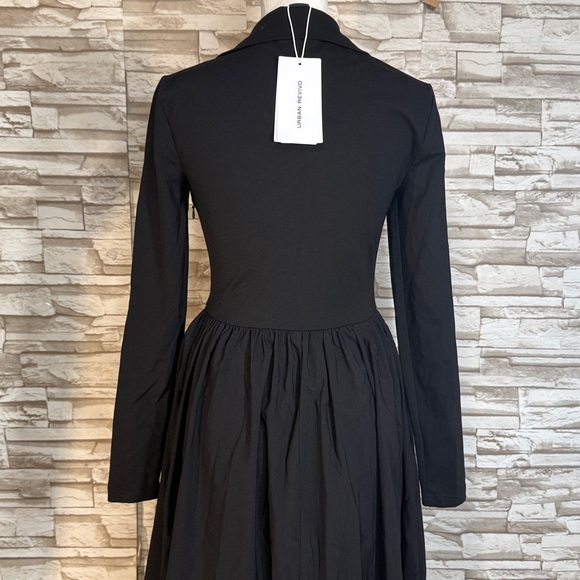 URBAN REVIVO Small Elegant Black Maxi Dress - Picture 8 of 14